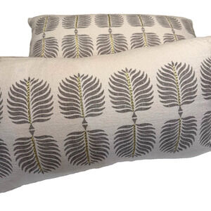 Pair of Serena & Lily Granada 12x21 Pillows in Fog - Inserts Included